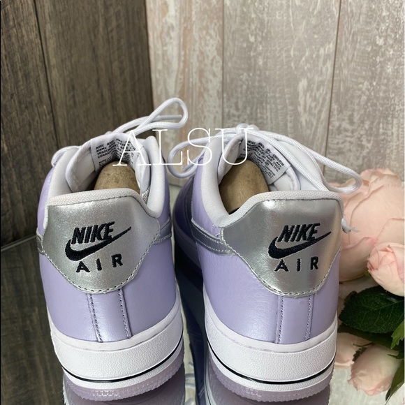 Nike Air Force 1’07 Leather Oxygen Purple W AUTHEN - Picture 7 of 11